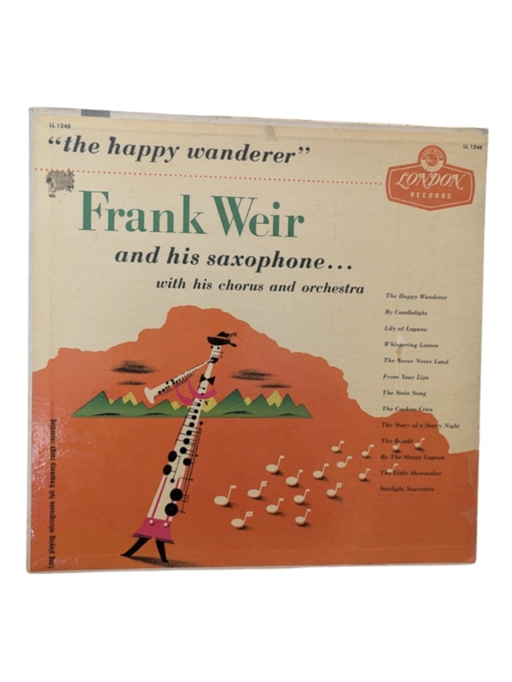 1956 Frank Weir, The Happy Wanderer London LL-1148 R Vinyl Record Album